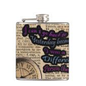 時間に走行する不思議の国のアリス フラスク (正面)