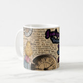 時間に走行する不思議の国のアリス マグカップ (正面左)