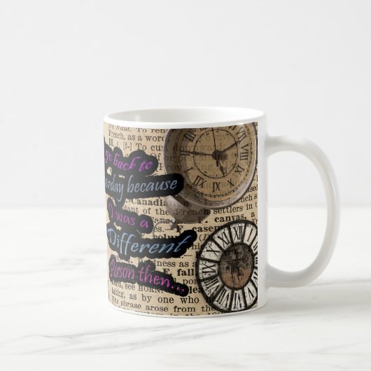 時間に走行する不思議の国のアリス マグカップ (右)