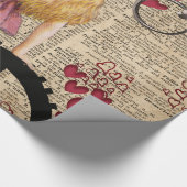 時間に走行する不思議の国のアリス ラッピングペーパー (角)