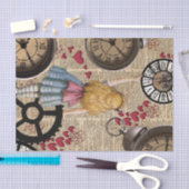 時間に走行する不思議の国のアリス 薄葉紙 (クラフト)