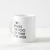 時間のくもの巣 コーヒーマグカップ (正面左)