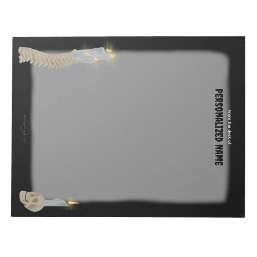 時間のちらつき – なし ノートパッド (正面)