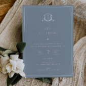 時間のないつる植物ズザナイト前の埃っぽい青 招待状