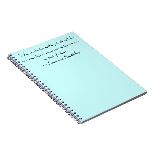 時間のない人ジェーンオースティン引用文 ノートブック (右側)