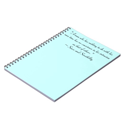 時間のない人ジェーンオースティン引用文 ノートブック (左側)