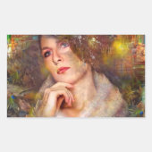 時間のない瞬間 長方形シール (正面)