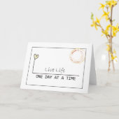 時間のの1日 カード (黄色い花)