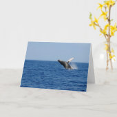 時間のクジラ カード (黄色い花)