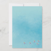 時間のクジラ – 子供の誕生日招待状 招待状 (裏面)