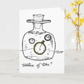 時間のチンキ カード (黄色い花)