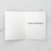 時間のバースデー・カードのクジラを持って下さい カード (内部)