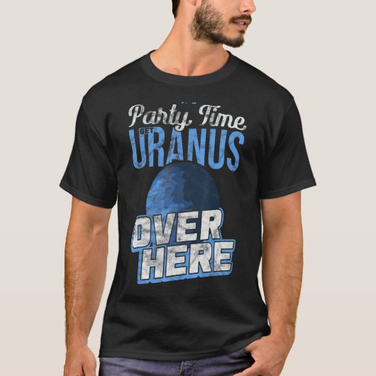 時間のパーティーGet Uranus Over Here Quantum Mecha Tシャツ (正面)