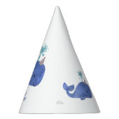 時間のホエールキュートパーティーハットホワイト誕生日 パーティーハット (右)