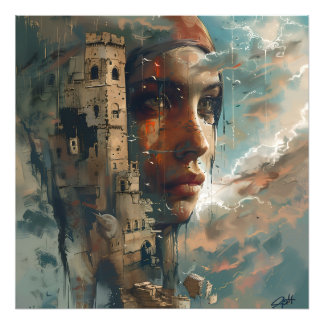 時間のヴィジョン – 強化されたメモリーズアートプリント フォトプリント           