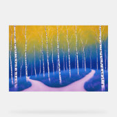 時間の中のフォーク – 森の風景 アクリルサイン (正面)