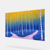 時間の中のフォーク – 森の風景 アクリルサイン (傾斜)