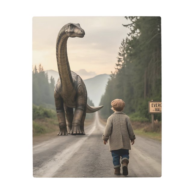 時間の中を歩くこと メタルプリント (正面)