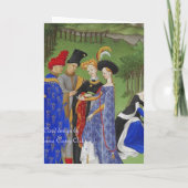 時間の中世女性及び主のバージョン2の本 招待状 (裏面)