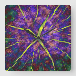 時間の亀裂 スクエア壁時計