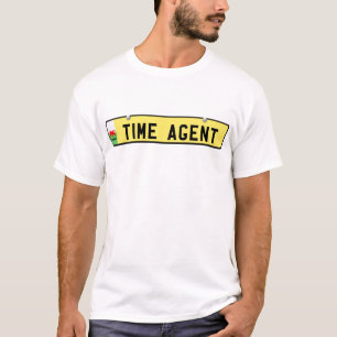時間の代理店-ウェールズのナンバープレート Tシャツ