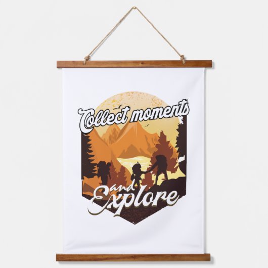 時間の収集と探索 吊り下げ型タペストリー (正面)