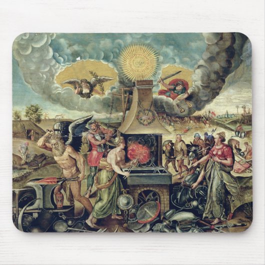 時間の回転武器とのVulcanの炉 マウスパッド (正面)