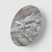 時間の変更 ラウンド壁時計 (傾斜)