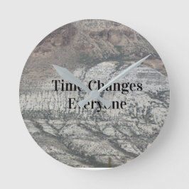 時間の変更 ラウンド壁時計