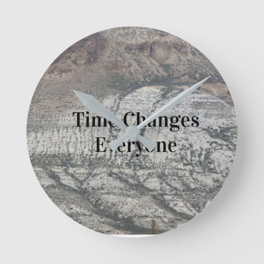 時間の変更 ラウンド壁時計 (正面)
