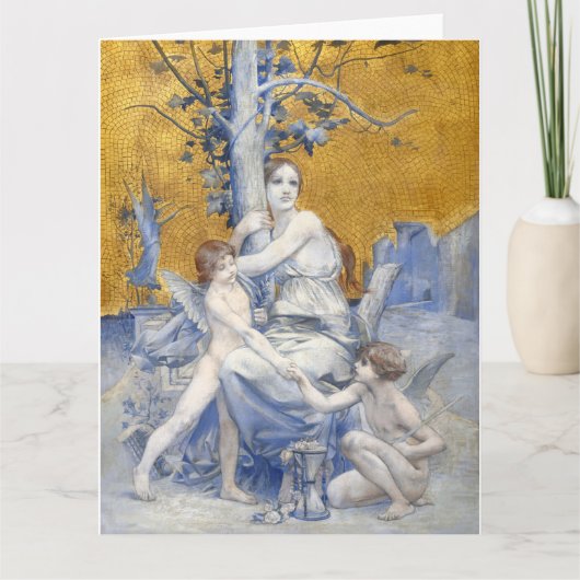時間の寓話(1896) by Luc-Olivier Merson カード (正面)