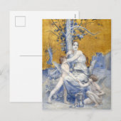 時間の寓話(1896) by Luc-Olivier Merson シーズンポストカード (正面/裏面)