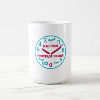 時間の怠慢物理学時計Tシャツ コーヒーマグカップ