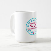 時間の怠慢物理学時計Tシャツ コーヒーマグカップ (正面左)