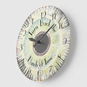 時間の手を返す輝きの抽象芸術 ラージ壁時計 (傾斜)