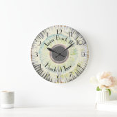 時間の手を返す輝きの抽象芸術 ラージ壁時計 (ホーム)