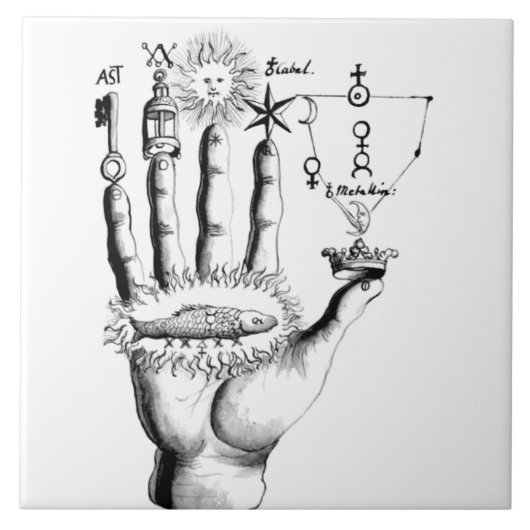 時間の手 タイル (正面)