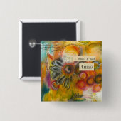 時間の抽象的なボタン 缶バッジ (正面&裏面)