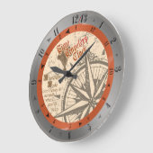 時間の旅行者の時計 ラージ壁時計 (傾斜)