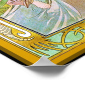 時間の日,アルフォンスミュシャ ポスター (角)