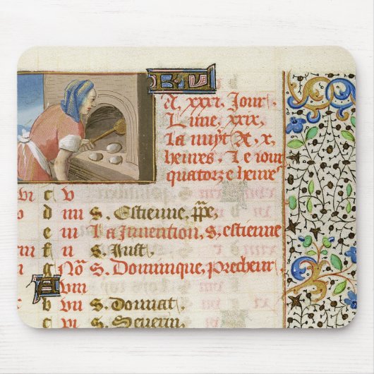 時間の本からのベーキングのパン、 マウスパッド (正面)