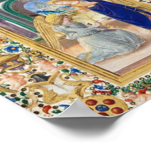 時間の本の葉 ポスター (角)