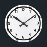 時間の柱時計をドラムをたたくこと ラウンド壁時計<br><div class="desc">randomrantsによる時間のデザインをドラムをたたくこと</div>