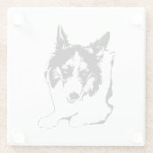 時間の火花を処理 ガラスコースター (裏面)