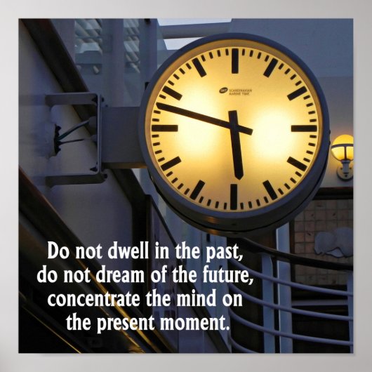 時間の知恵の考えアートポスター ポスター (正面)