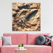 時間の砂浜を飛ぶ – 抽象芸術アート キャンバスプリント (インサイチュ (リビング))