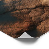 時間の砂浜を飛ぶ – 抽象芸術アート ポスター (角)