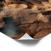 時間の砂浜を飛ぶ – 抽象芸術アート ポスター (コーナー)