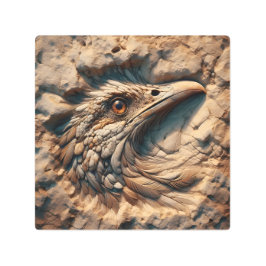 時間の砂浜を飛ぶ – 抽象芸術アート メタルプリント