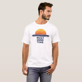 時間の積み重ね ヴィンテージ サンセット Tシャツ (正面フル)